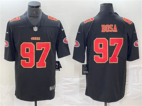Men's San Francisco 49ers #97 Nick Bosa Black Vapor Untouchable Limited Football Stitched Jersey
